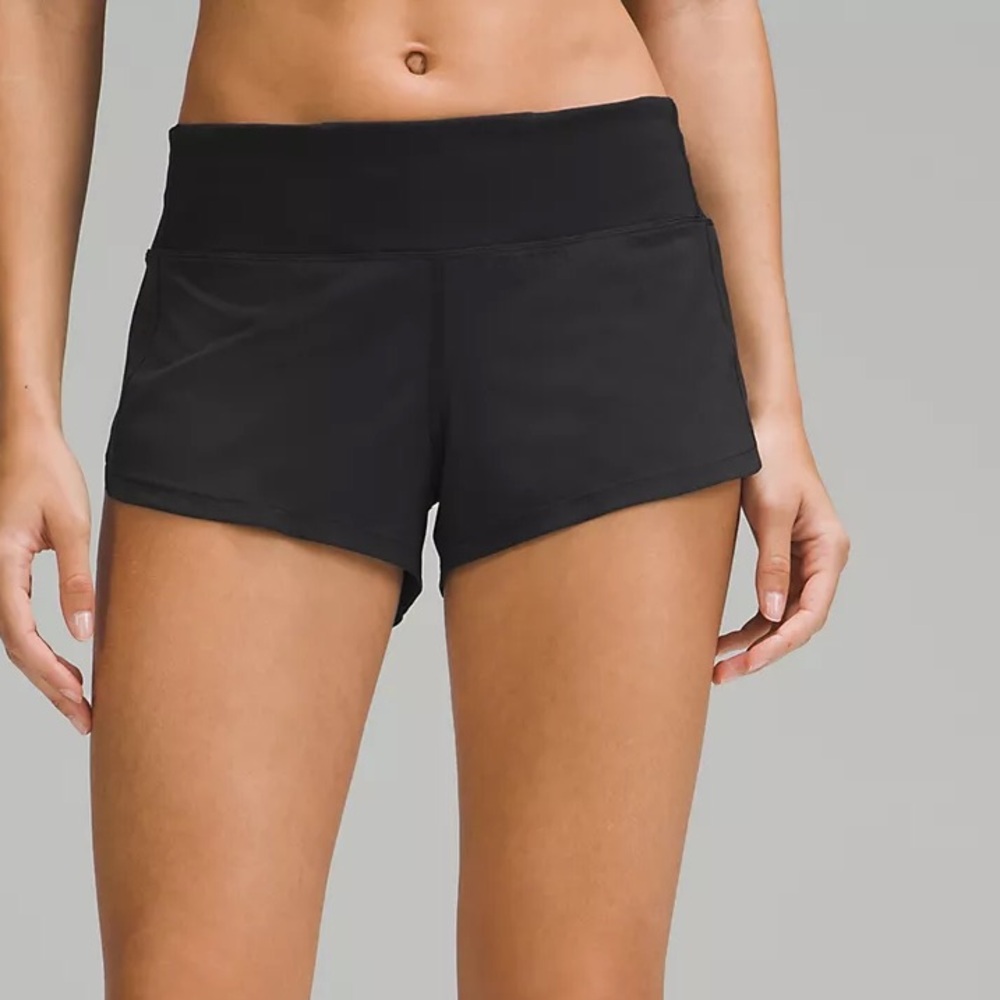 Lululemon Speed up- 2.5 inch size 6 Black